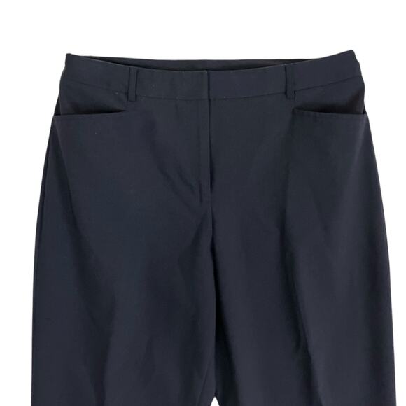 Lands' End Women's Navy Bootcut 33" Inseam Wool Blend Dress Pants Pockets SZ 10 - Picture 5 of 8